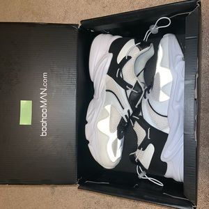BoohooMAN clunky white sneakers